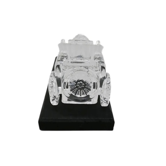 VGC Vintage Hofbauer Duesenberg 1930 Glass Crystal Car On Stand Made In Germany - Picture 2 of 2